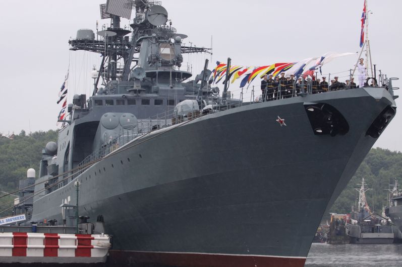 «Адмирал Левченко» — большой противолодочный корабль проекта 1155. 