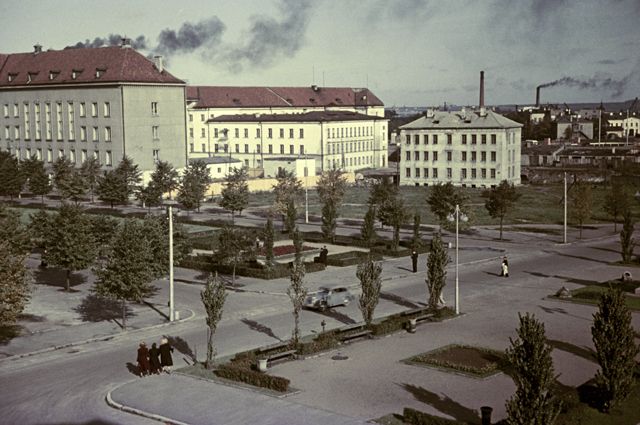 Эстонская ССР. Площадь Сталина в столице республики - Таллине.
