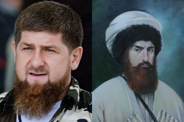 Отличия чеченцев. Басаев и Кадыров. Ахмата Кадырова Басаев. Имам Чечни.