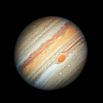 Снимок Юпитера с телескопа Хаббл.