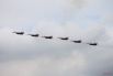Авиагруппы высшего пилотажа «Стрижи» составили шесть истребителей Миг-29.