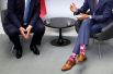 Президент США Дональд Трамп и премьер-министр Канады Джастин Трюдо во время двусторонней встречи.