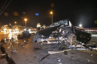 ДТП на «безумной» скорости в Киеве: есть пострадавшие