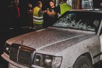 В Киеве во дворе сгорели три машины