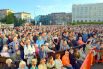 «Хор Турецкого» собрал на главной площади Мурманска около трёх тысяч человек.