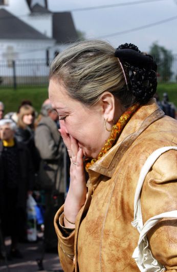 На церемонии, посвященной памяти жертв теракта, произошедшего на улице Гурьянова, 9 сентября 2004 года.