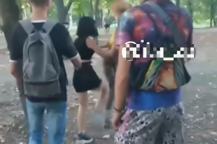 В Запорожье школьницы устроили в парке массовую драку