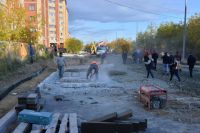Ремонт улицы Комсомольской в Салехарде завершат до начала зимы