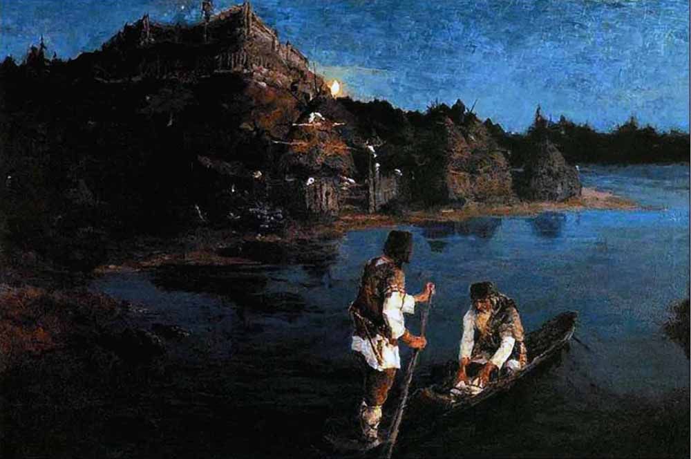«Гонец (Восстал род на род)» (1897).