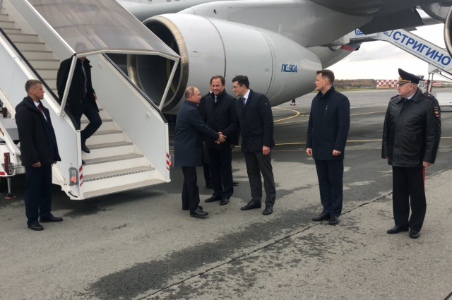 Самолет главы государства приземлился в нижегородском аэропорту «Стригино»