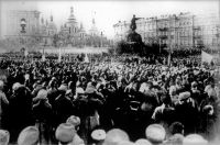  Проукраинская демонстрация Народной Республики на Софийской площади в Киеве, 1917 год.