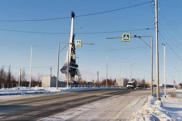 На Ямале установили первый «умный» пешеходный переход