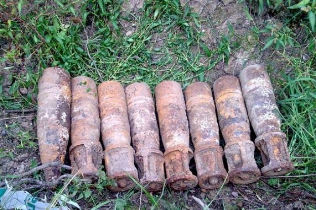 В области за сутки обнаружили 15 крупнокалиберных боеприпасов