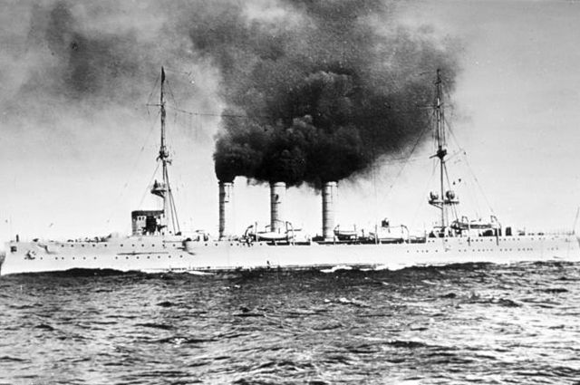 Крейсер «Эмден», 1910 год.