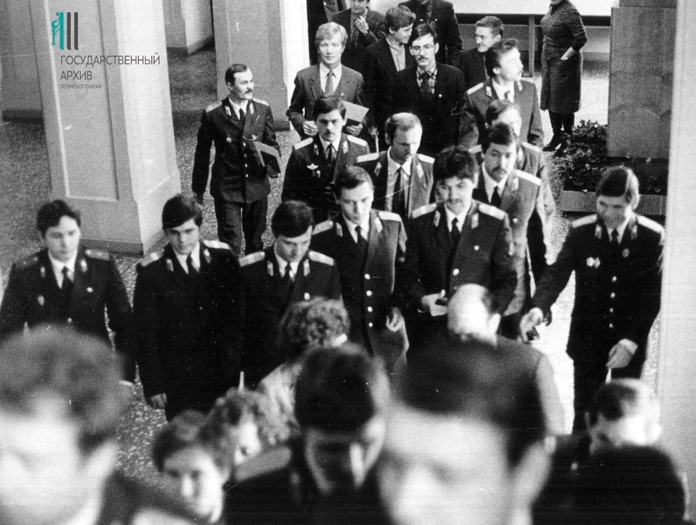 Профессиональный праздник День милиции в Перми, 1982 год.