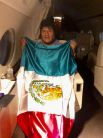 Бывший президент Боливии Эво Моралес на борту самолета правительства Мексики после того, как покинул страну.