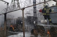 В Оренбурге потушен пожар на трансформаторной подстанции.
