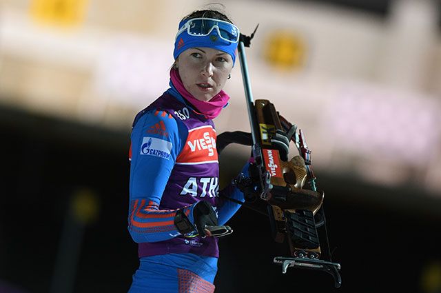 Российская биатлонистка Екатерина Глазырина.