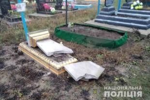 В Винницкой области подросток-вандал повредил 15 могил