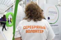 Волонтер на форуме «Добровольцы России» в Сочи.