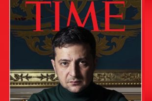«Человек посередине»: Зеленский впервые попал на обложку журнала Time