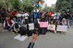 Акция протеста против нового закона о гражданстве в Нью-Дели.