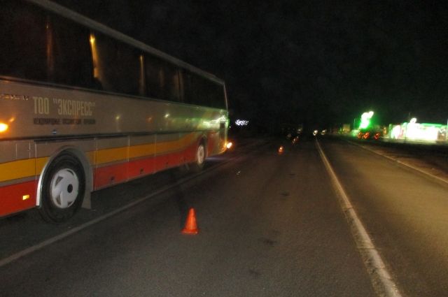 На трассе Оренбург-Самара водитель автобуса насмерть сбил мужчину.