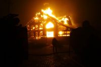 Пожар в Днепропетровской области: огонь уничтожил здание кафе