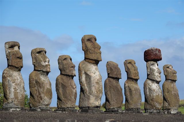 Статуи острова Пасхи.