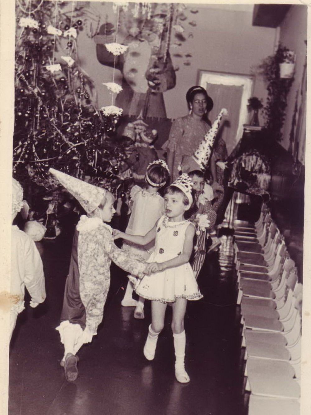 Новогодний утренник в детском саду, 1955 г.