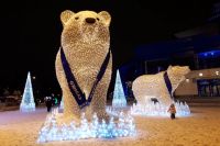 Тюменцы дали имена белым медведям на Цветном бульваре