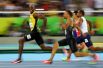 Победная улыбка ямайского спринтера Усэйна Болта во время забега на 100 метров среди мужчин на Олимпиаде в Рио-де-Жанейро. Пользователи сети быстро превратили этот кадр в мем.