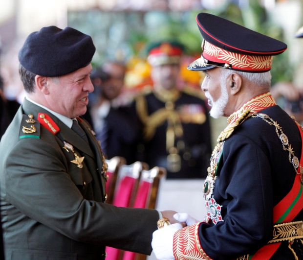 29 ноября 2010 года, король Иордании Абдалла II и султан Омана Кабус бен Саид.