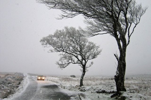 На дорогах возможен гололед и снежные заносы.
