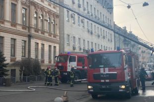 В Киеве вспыхнуло здание Министерства культуры: подробности