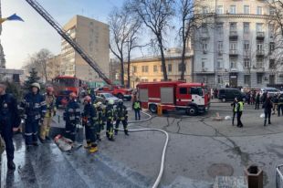 Пожар в помещении Министерства культуры: спасли четырех человек