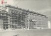 Строительство нового учебного корпуса Горного института на углу Комсомольского проспекта, 29 и улицы Большевистской, 1960-е гг.