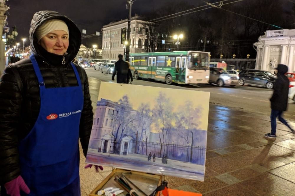 Горожане с огромным интересом наблюдали за работой.
