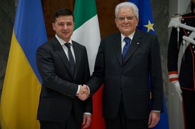 Стали известны подробности встречи Зеленского с президентом Италии