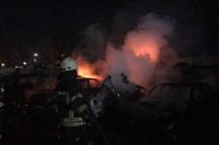 На штрафплощадке в Одессе сгорели 20 автомобилей