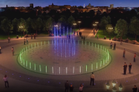 Проект круглого фонтана