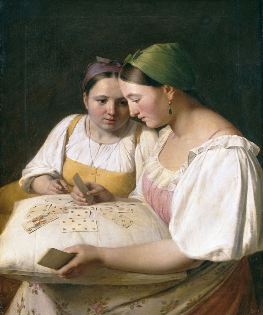 «Гадание на картах», 1842.