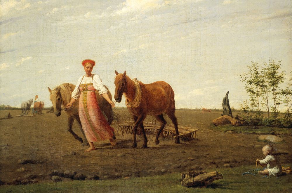 «На пашне. Весна», первая половина 1820-х.