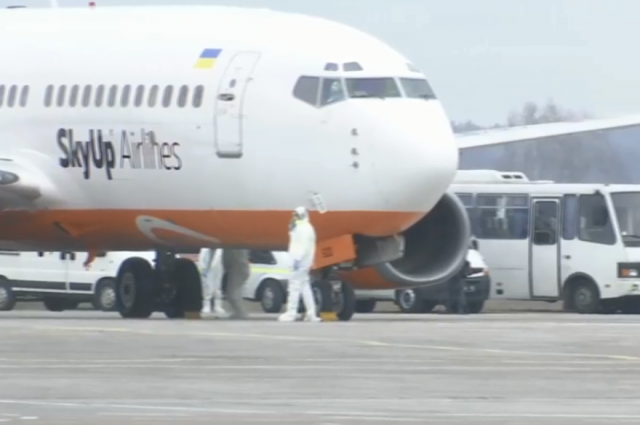 Самолет из Уханя приземлился в аэропорту «Борисполь»