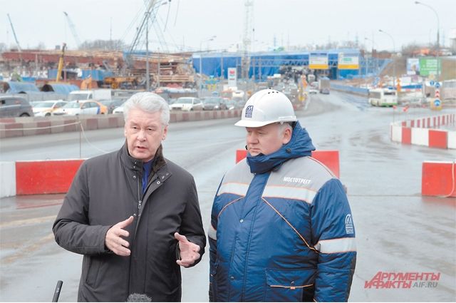Мэр Москвы осмотрел развязку МКАД с Волоколамкой, она готова на 40%. Этот узел будет одним из самых крупных в Москве. 