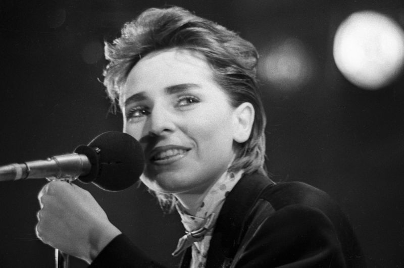 Солистка группы «Браво» Жанна Агузарова, 1987 год.