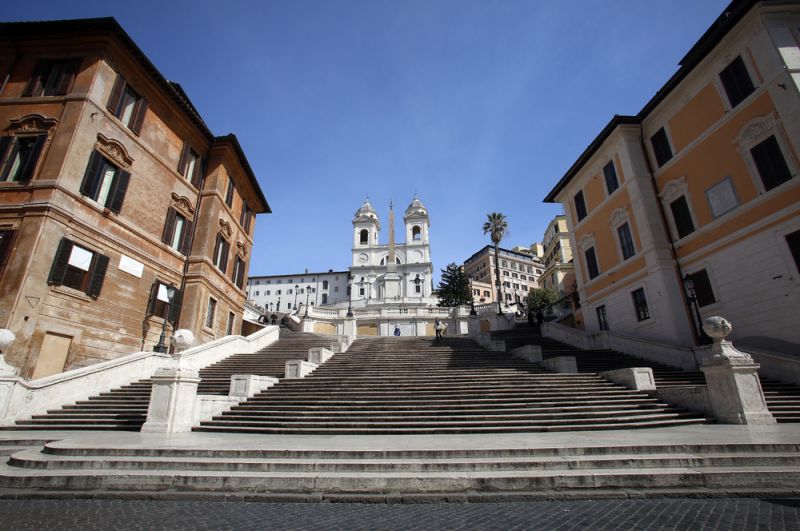 Испанская лестница в Риме. 