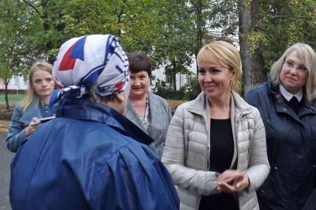 Наталья Макаревич на встрече с тамбовчанами до пандемии.