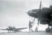 Бомбардировщики Ил-4 во время подготовки к боевым операциям, 1943 г. Автор: Е. Халдей.
