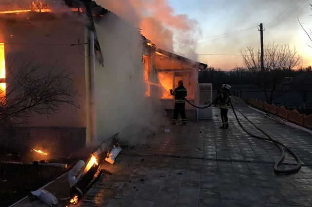 В Луганской области произошел пожар в интернате для пожилых людей